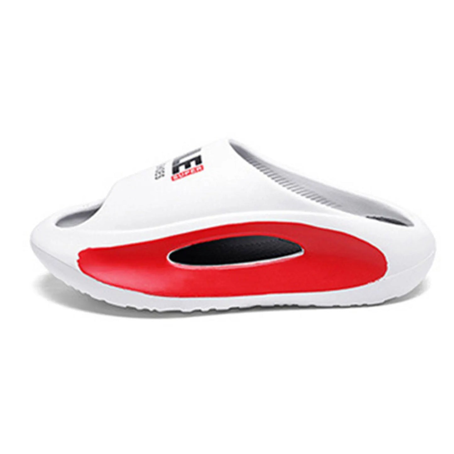 Men Cloud Slippers Open Toe Cushioned Thick Sole Shower Slippers for Beach Hotel Gym Vacation Peaceful Pleasures Health and Wellness White 40 To 41