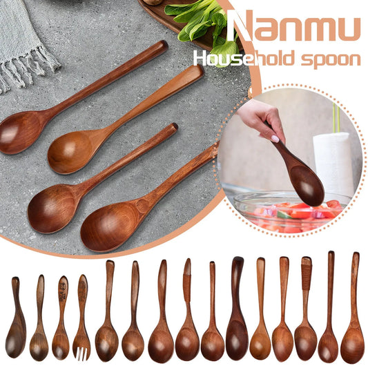 Japanese Wooden Spoon – Long Handle Ramen & Baby Spoon Wooden Kitchen Spoon Oasis Select