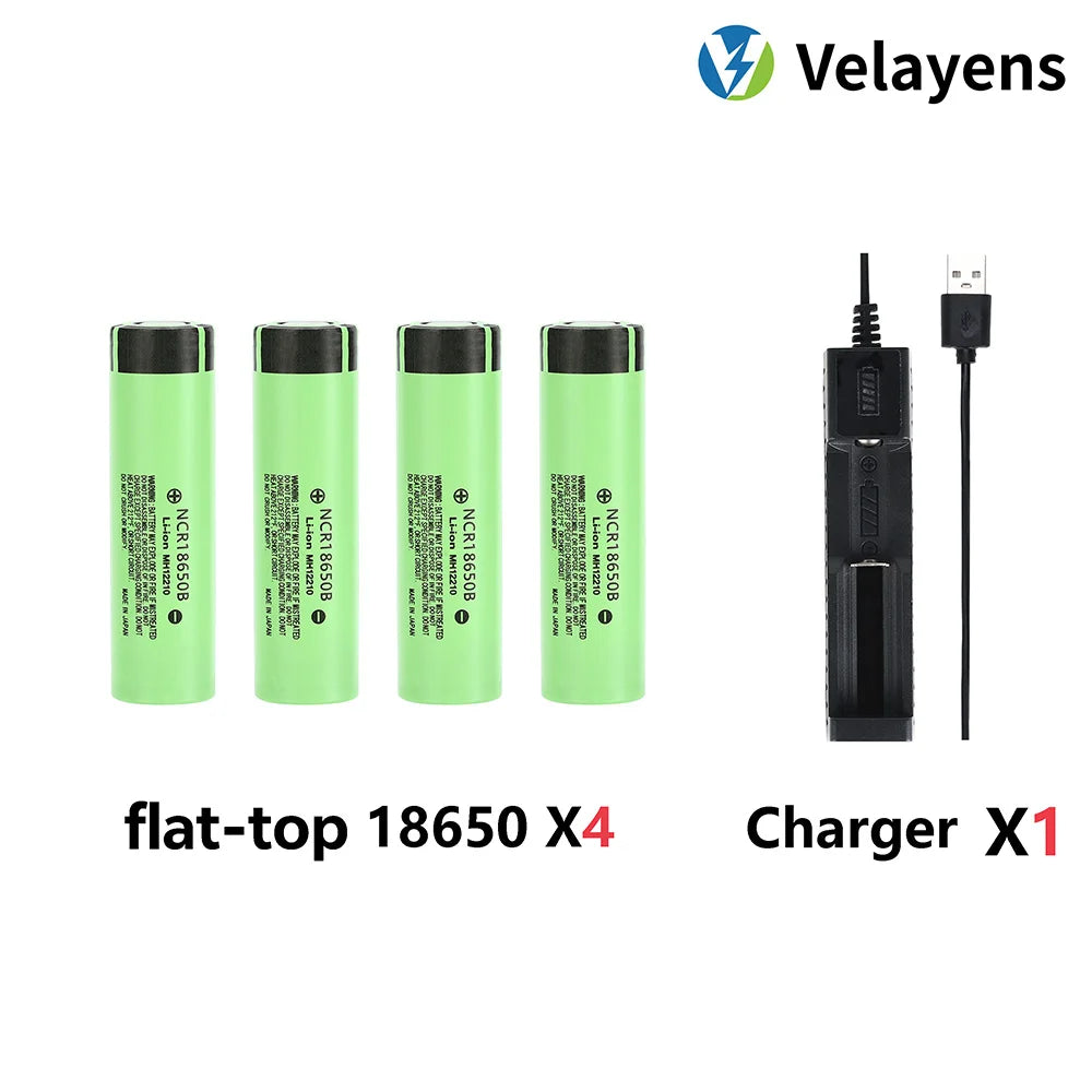 18650 1700mAh 3.7V Rechargeable Li-Ion Battery High-Drain for Flashlights 2-20pcs Bulk Available, 1000+ Charge Cycles Peaceful Pleasures Health and Wellness 4 FT 18650 1Charger 3.7 V