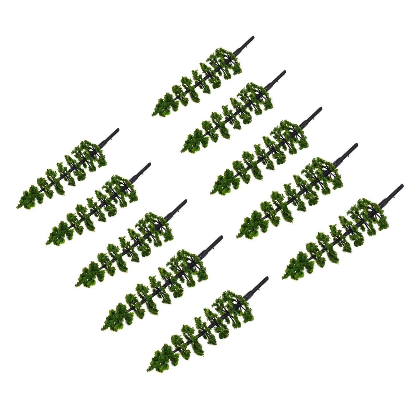 10 Pine Tree Model Green Scale Railway Layout Miniature Sand Table