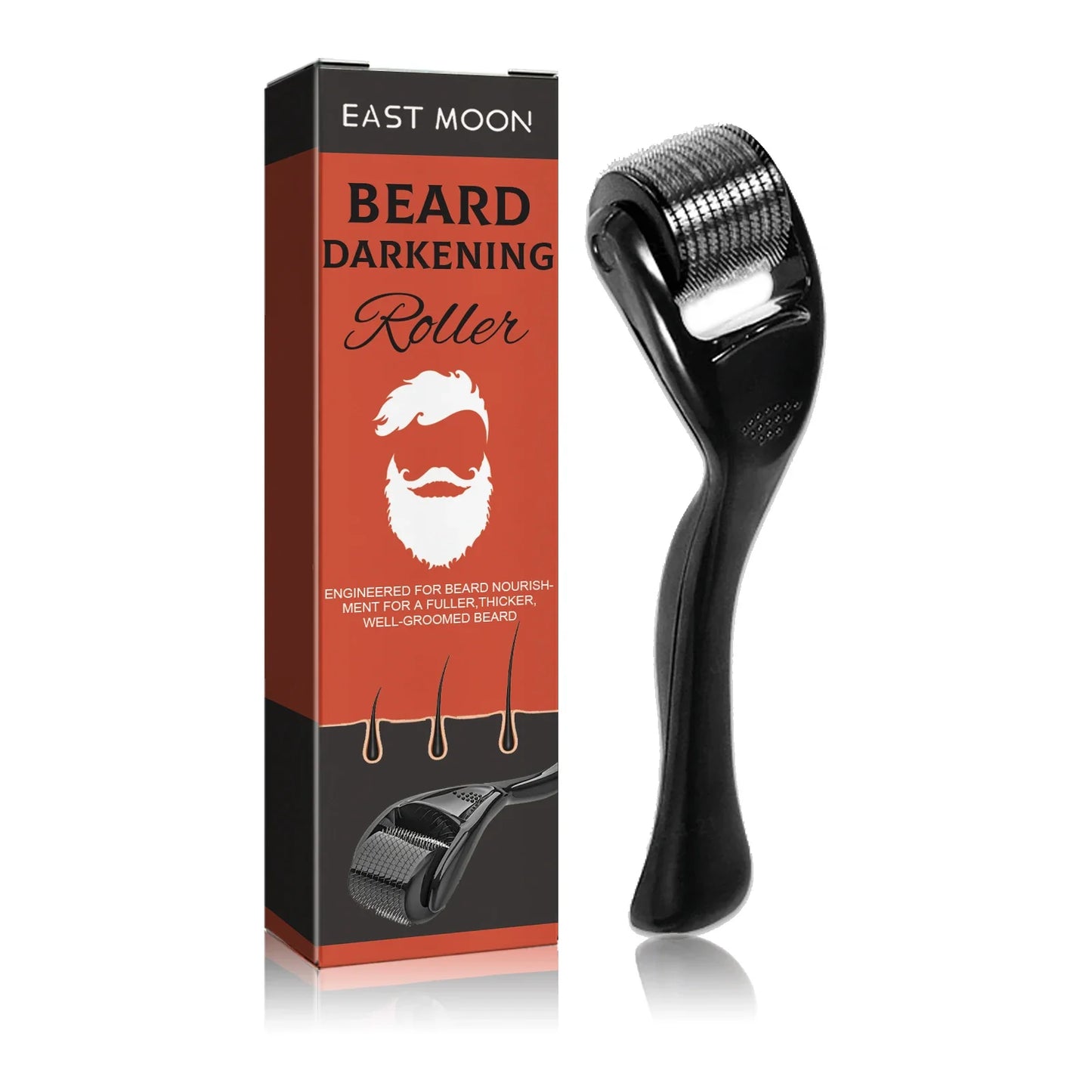 Beard Thickening Microneedle Roller – Men's Nourishing Growth Comb