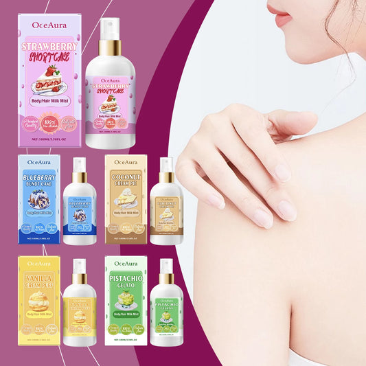 OceAura Strawberry Body Spray Moisturizing Aroma Mist 100ml Body Spray Mist Peaceful Pleasures Health and Wellness