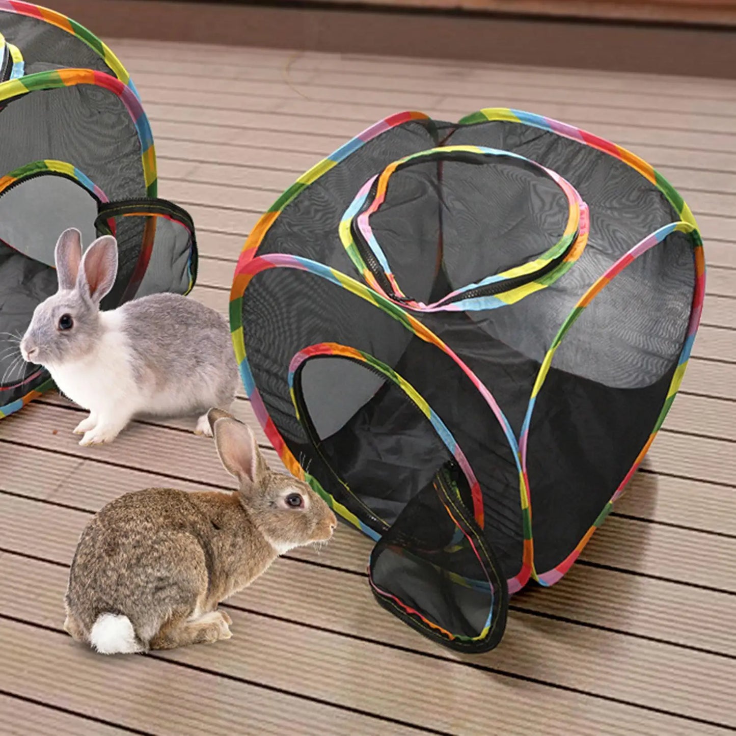 Cat Tent Cube Multi Shape Cat Tunnels Tents Cubes Mesh Foldable House Pet Cat Outdoor Play Cube Outdoor Indoor Play House Peaceful Pleasures Health and Wellness