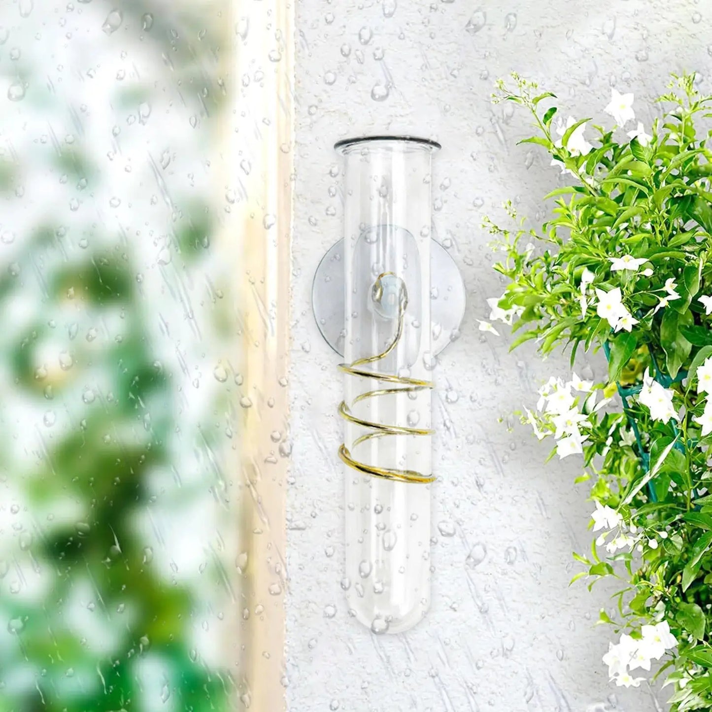Professional Outdoor Rain Gauge – Freeze-Proof Fence Mount