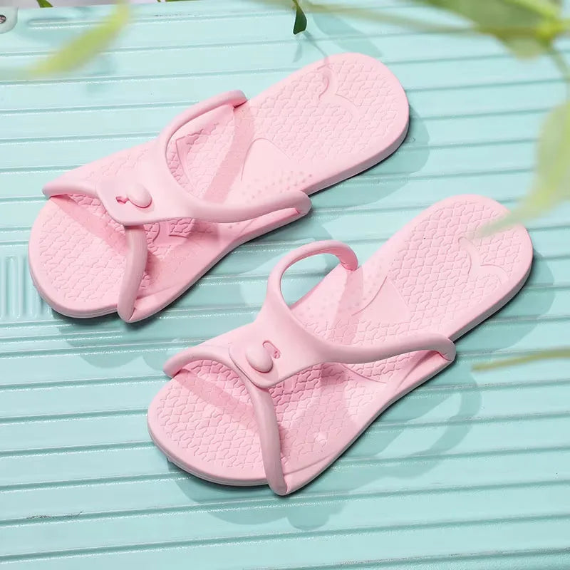 Men's Foldable Travel Slippers – Lightweight EVA Beach Slides