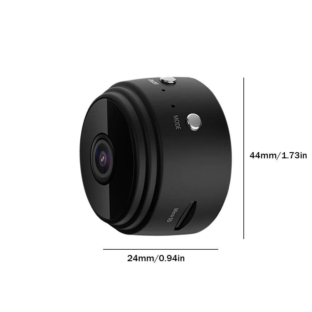 Wireless Camera HD 1080p Home Camcorder Night Vision USB Rechargeable Remote Viewing Strong Magnetic for Indoor Car Infants Pets Peaceful Pleasures Health and Wellness