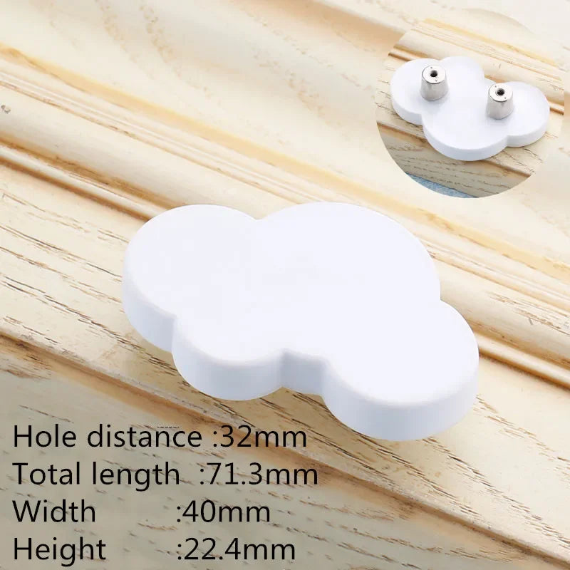 Kids' Cute Star & Cloud Cabinet Knobs & Drawer Pulls