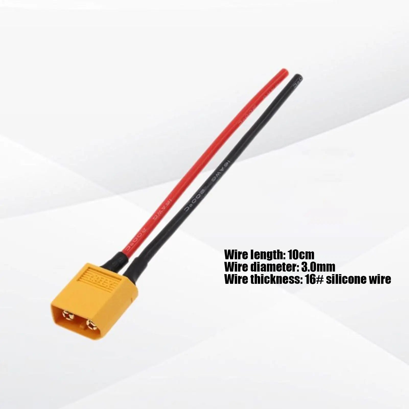 XT60 Connector Male Female 16AWG 10cm Extension Cable, Solar Panel Adapter Plug Wire for Drone RC Car RV Battery Charging Peaceful Pleasures Health and Wellness