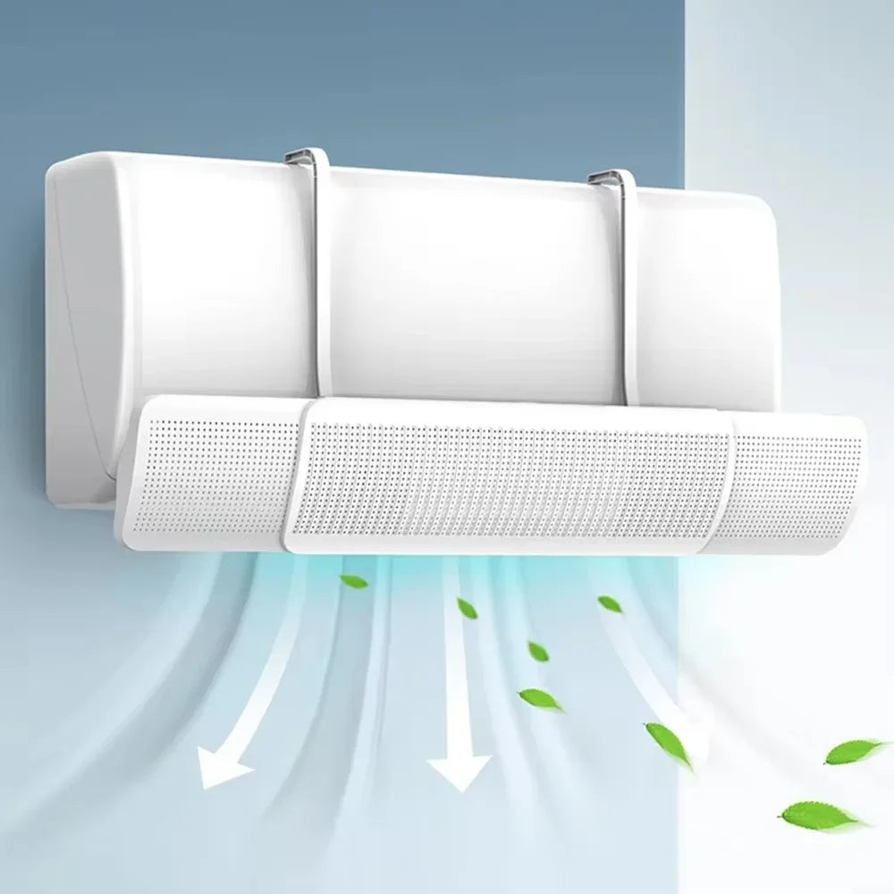 Adjustable Air Conditioning Cover Wind Deflector Windshield Air Conditioner Tools Air Baffle Shield Home Office Accessories Peaceful Pleasures Health and Wellness
