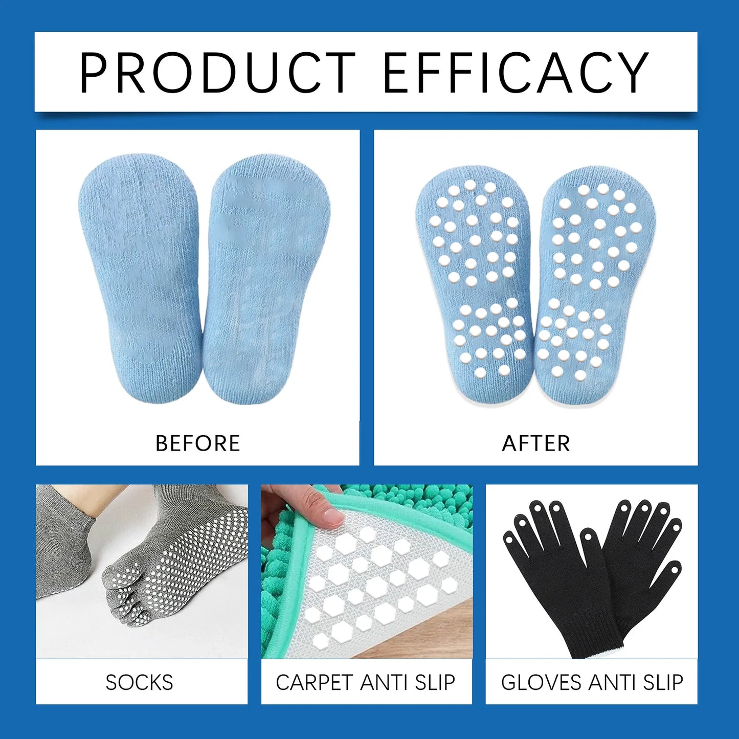 Sock Stop Non-Slip Silicone Glue – Heel & Sole Protector 50ml