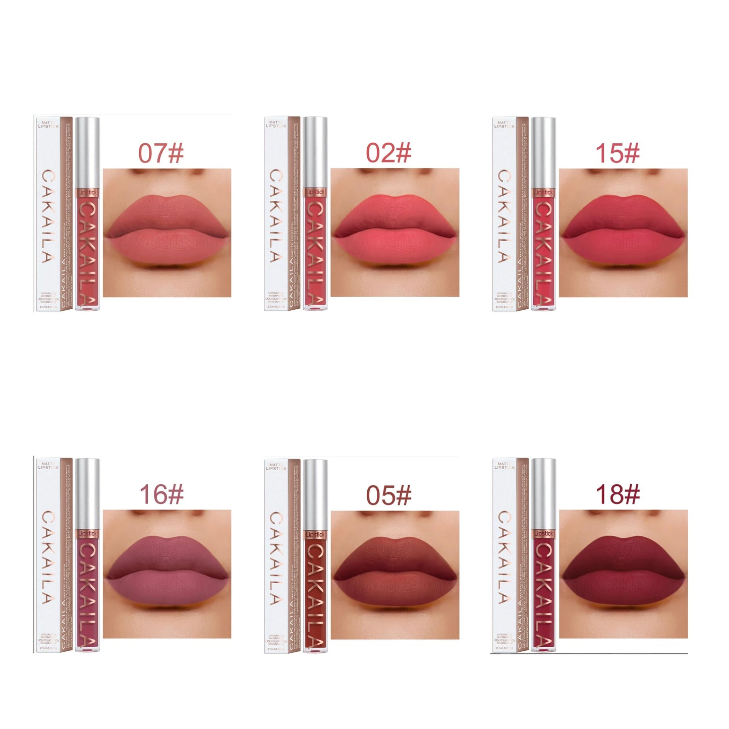 18-Color Matte Waterproof Lipstick – Non-Transfer Lip Gloss Set