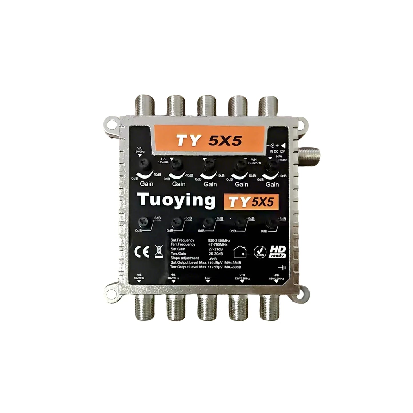 Tuoying 5x5 TV & Satellite Signal Amplifier | CE Certified