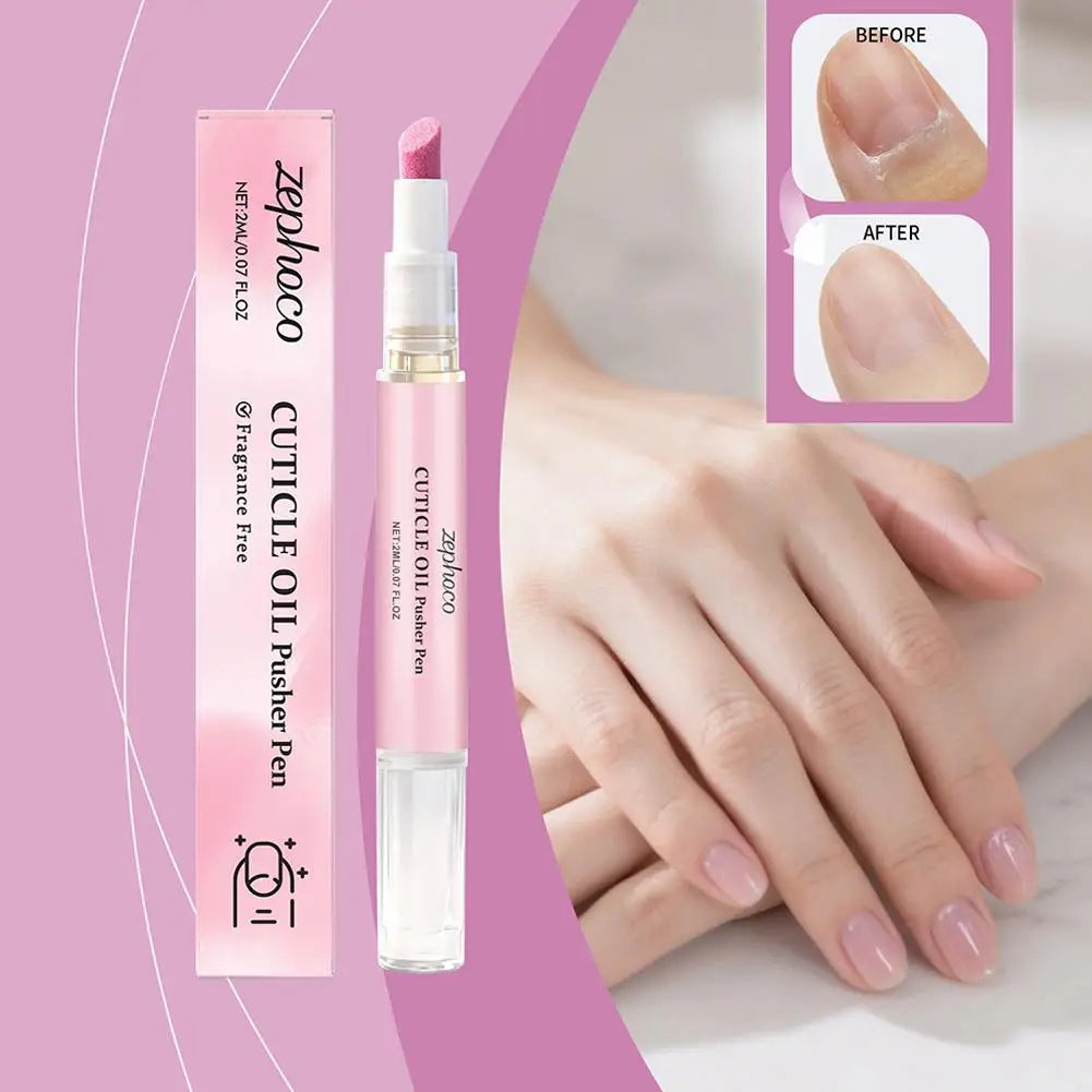 2-in-1 Cuticle Oil Pusher Pen – Nail Care Essence Pen for Hangnails & Dry Nails 2ml Peaceful Pleasures Health and Wellness