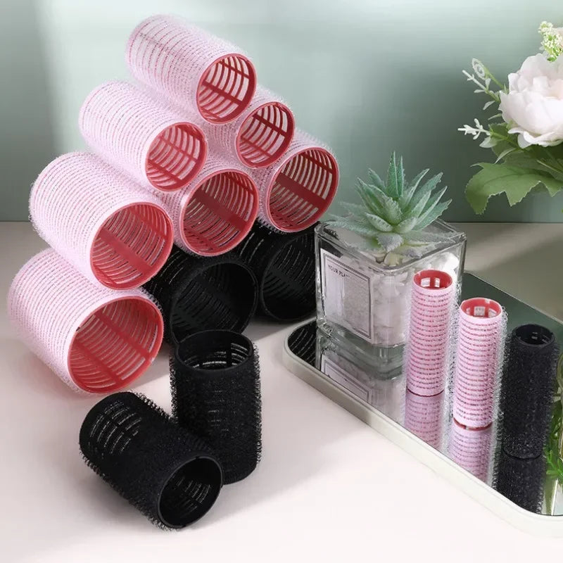 6Pcs Hair Rollers Heatless Curlers No Heat Hair Bangs Volume Salon Hairdressing Curlers Sticky Hair Styling Tool Peaceful Pleasures Health and Wellness