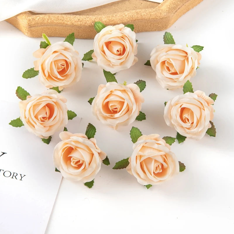 Artificial Silk Rose Flower Heads – Wedding & Party Decor