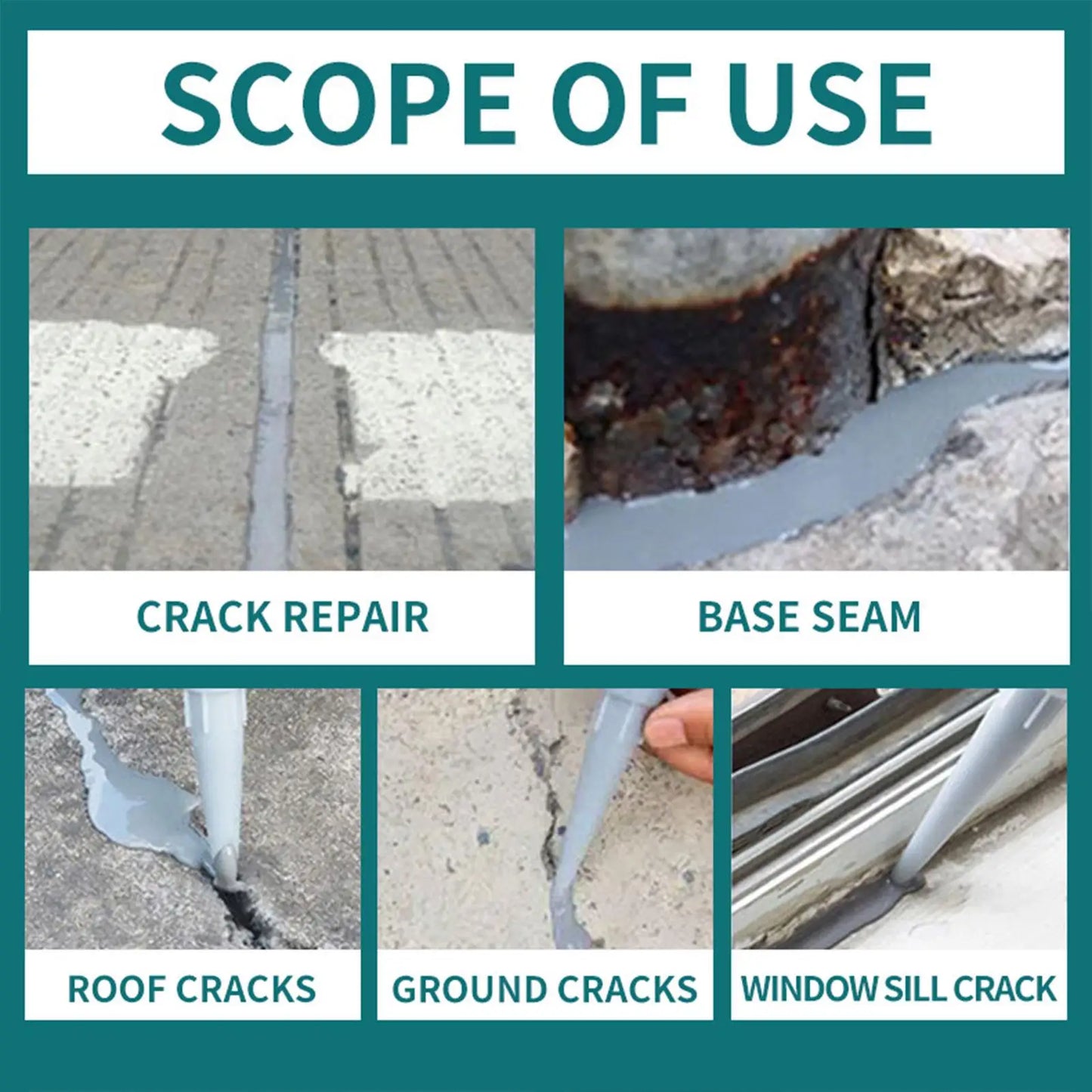 500ml Concrete Crack Filler Sealant | Heavy-Duty Grouting Liquid