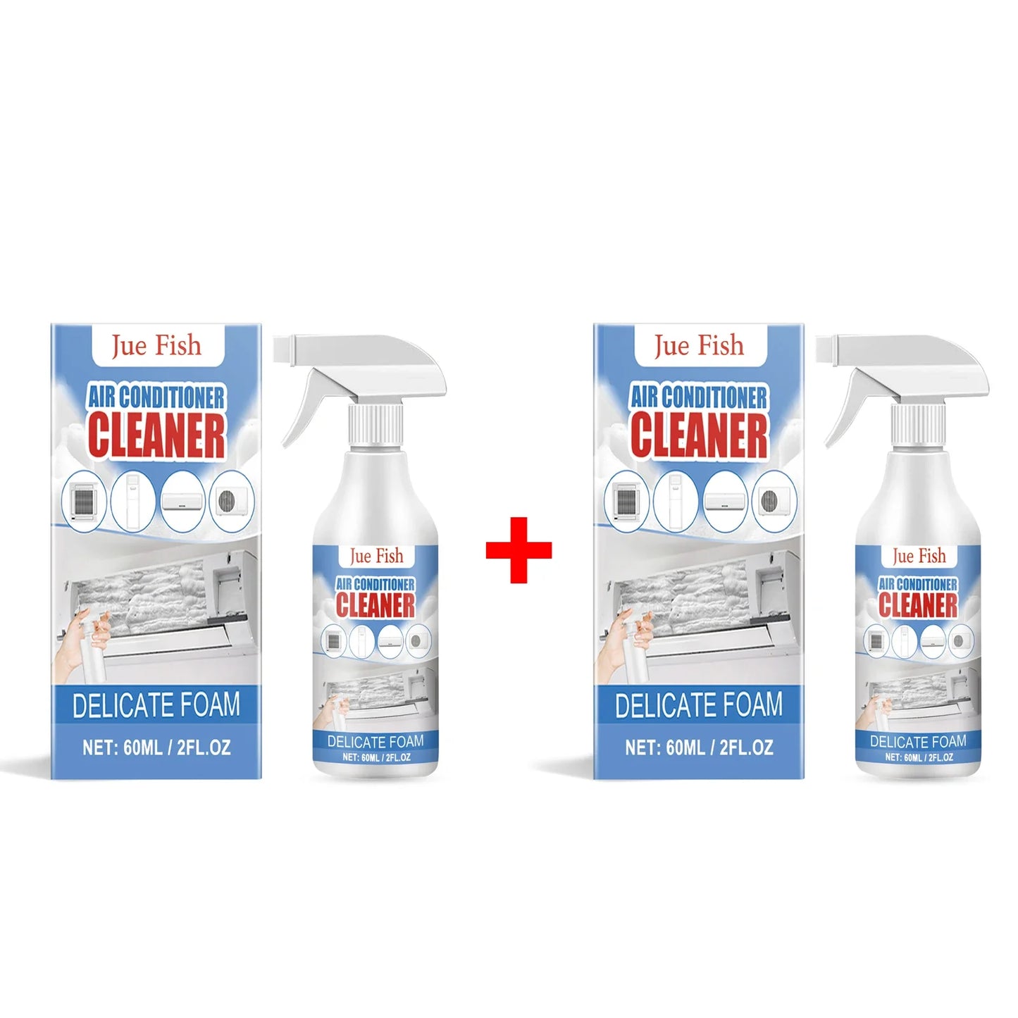 Jue-Fish 60ml AC Foam Cleaner Spray – Coil & Condenser Cleaner