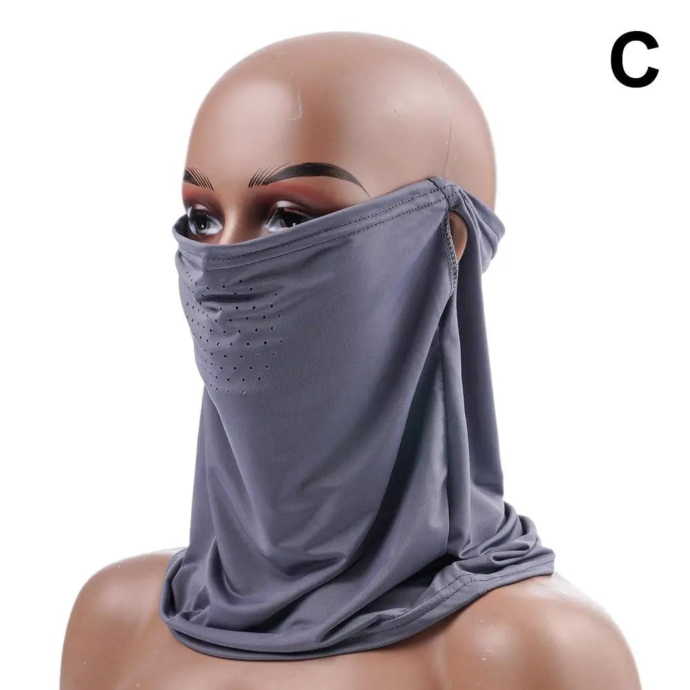 Unisex Breathable Ice Silk UV Protection Mask for Summer Peaceful Pleasures Health and Wellness C