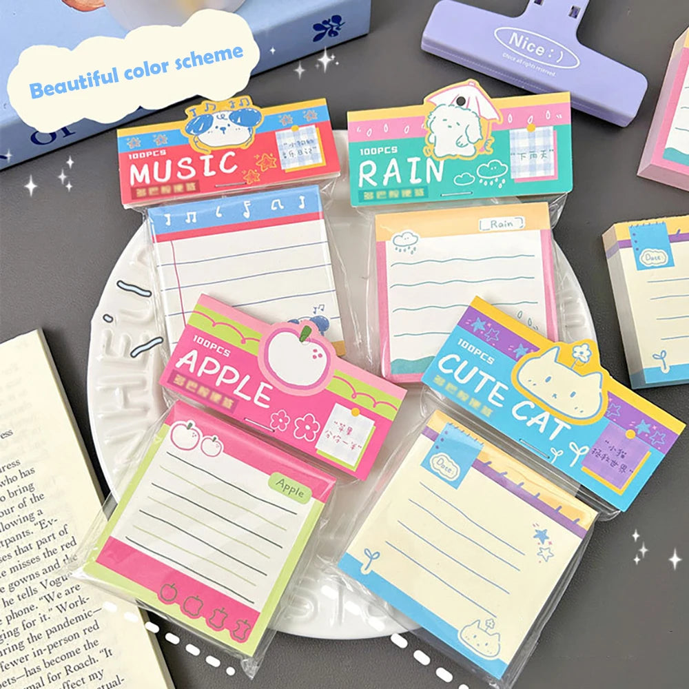 Memo Book Creative Simple Tearable Student Office Message Portable