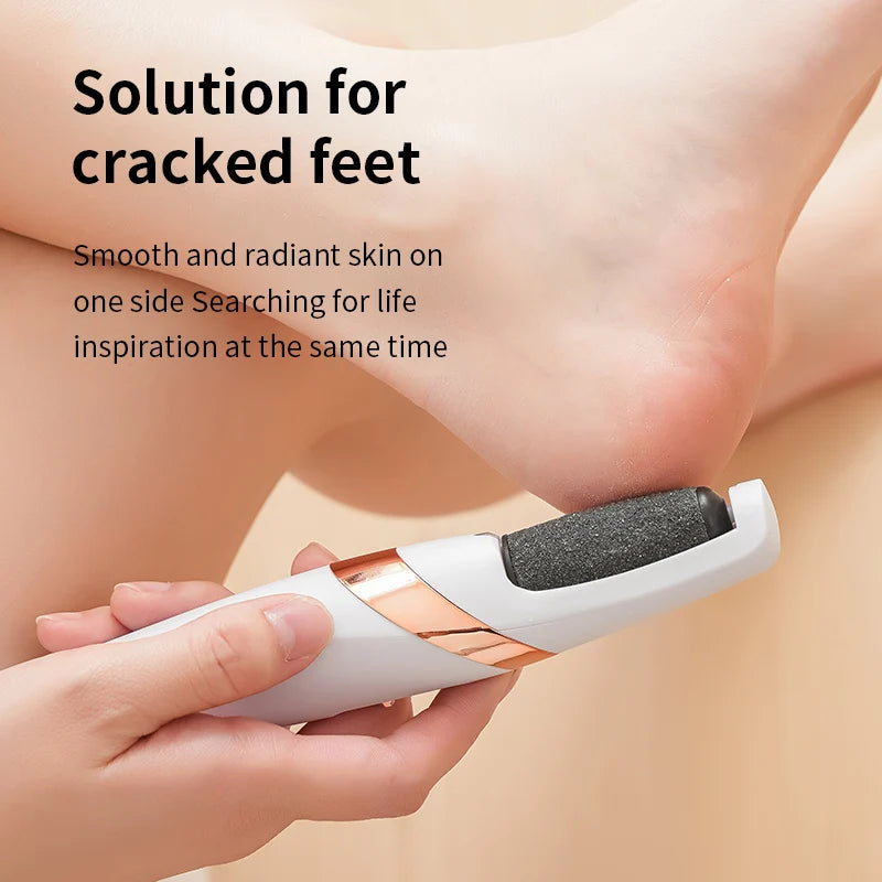 HOMEFISH Electric Foot Grinder Automatic Foot Callus Rubbing Pedicure Dead Skin Callus Remover for Foot Rechargeable Foot Beauty Peaceful Pleasures Health and Wellness