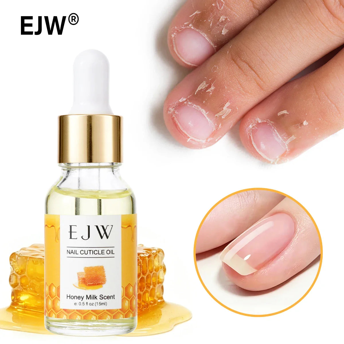 Honey Nail Oil Cuticle Pen – Strengthener for Brittle Nails