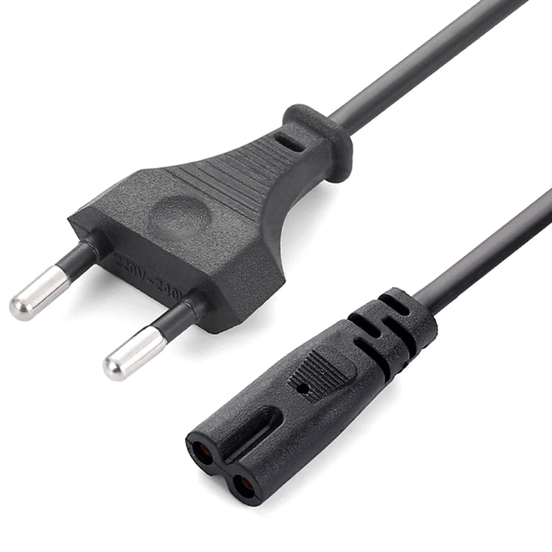New EU Power Cable 2pin IEC320 C7 US Power Extension Cord For Laptop Charger Printer Radio Ser XBOX Peaceful Pleasures Health and Wellness