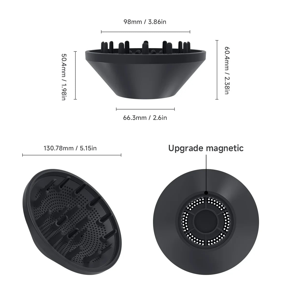 DOCO LAB H800 H900 Hair Dryer Diffuser Nozzle Attachment