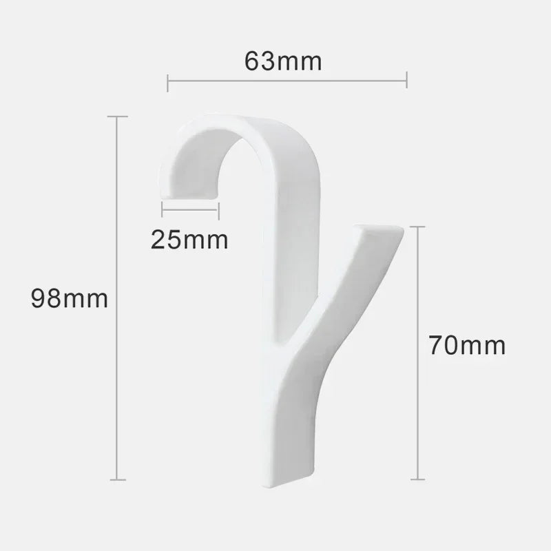 Radiator Towel Hanger Hooks – Clip-On PS Plastic Storage Hooks (1–5 pcs)