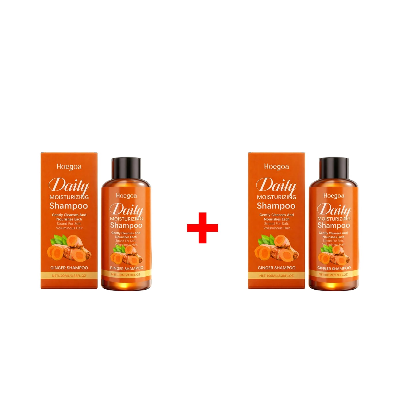 Ginger Shampoo Thicken Volumizing Shampoo Repair Damaged Hair Conditioner Anti Hair Loss Hair Regrowth Cleansing Scalp Hair Care Peaceful Pleasures Health and Wellness 2PCS Shampoo