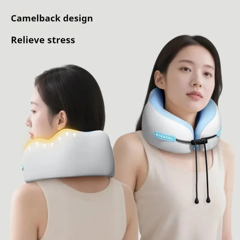 Memory Foam Neck Pillow Travel Pillow Portable U Shape Pillow for Airplane Or Office Home Comfort Support Peaceful Pleasures Health and Wellness