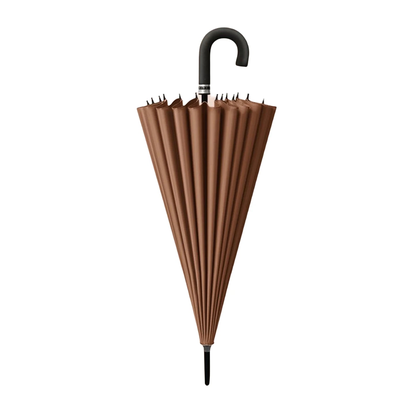 Blooming In Water Umbrellas Fresh-Style 24 Bone J Handle Large Umbrella Golfs UV Protection Rain-Umbrellas For All Season Peaceful Pleasures Health and Wellness Brown
