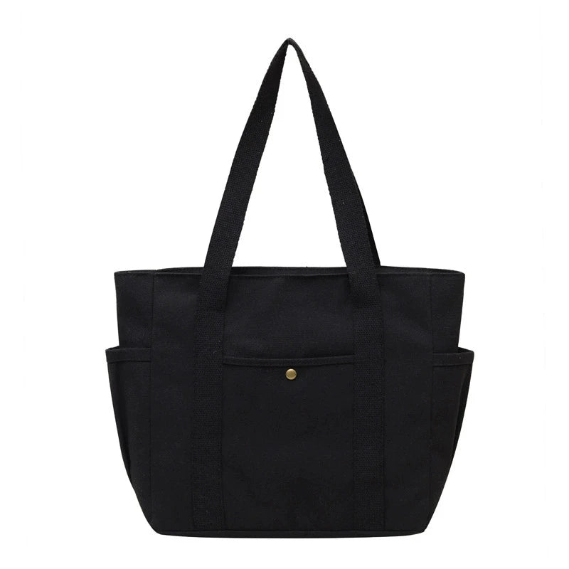 Large Canvas Tote Bag – Women's Shoulder Bag for Work & College