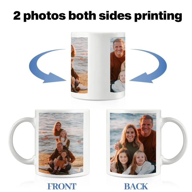 Custom Photo & Text Coffee Mug – Personalized Gift