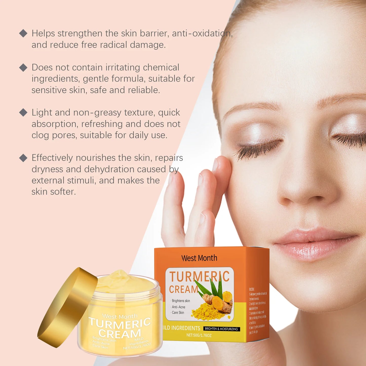Turmeric Brightening Skincare Set – Kojic Acid Serum & Cream