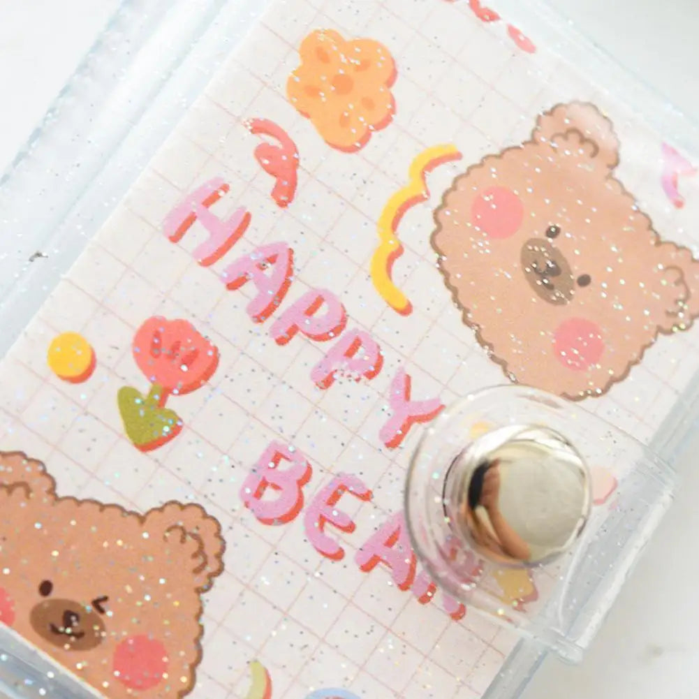 Mini Keychain Photo Album | Sequin PVC 2-Inch Card Holder Keychain Photo Album Peaceful Pleasures Health and Wellness