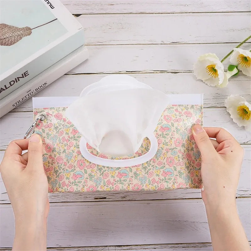 5-Pack Baby Wet Wipe Holder Pouch | Reusable Refillable Case