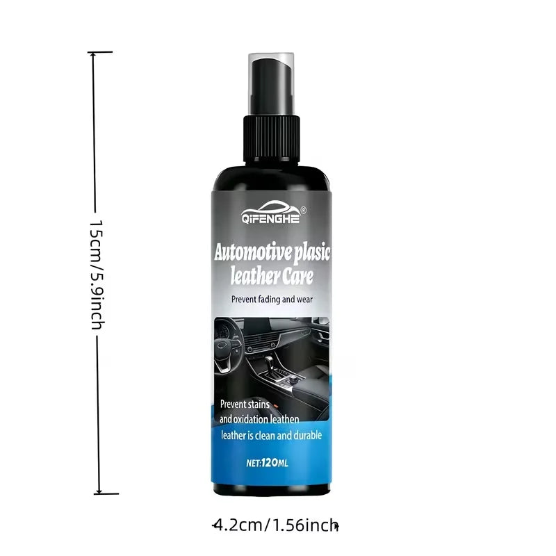 Car Interior Plastic & Leather Care Spray – Restorer & Protector