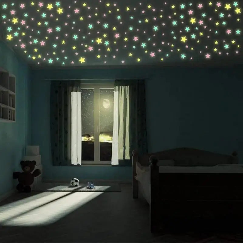 Luminous Star Wall Sticker Suitable Bedroom Ceiling Decoration