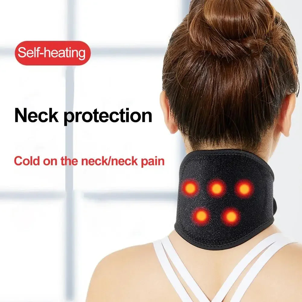 Magnetic Neck Brace Soft Neck Brace with 5/7/9 Magnets Self Heating Neck Support Protector Neck Warm Sleeve for Neck Pain Relief Peaceful Pleasures Health and Wellness