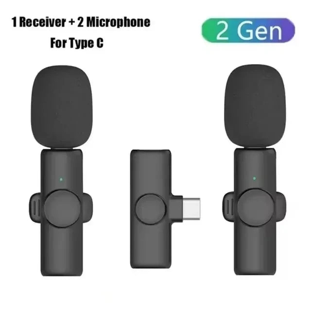 AyeBeau K11 Dual Wireless Lavalier Mic – iPhone & Android