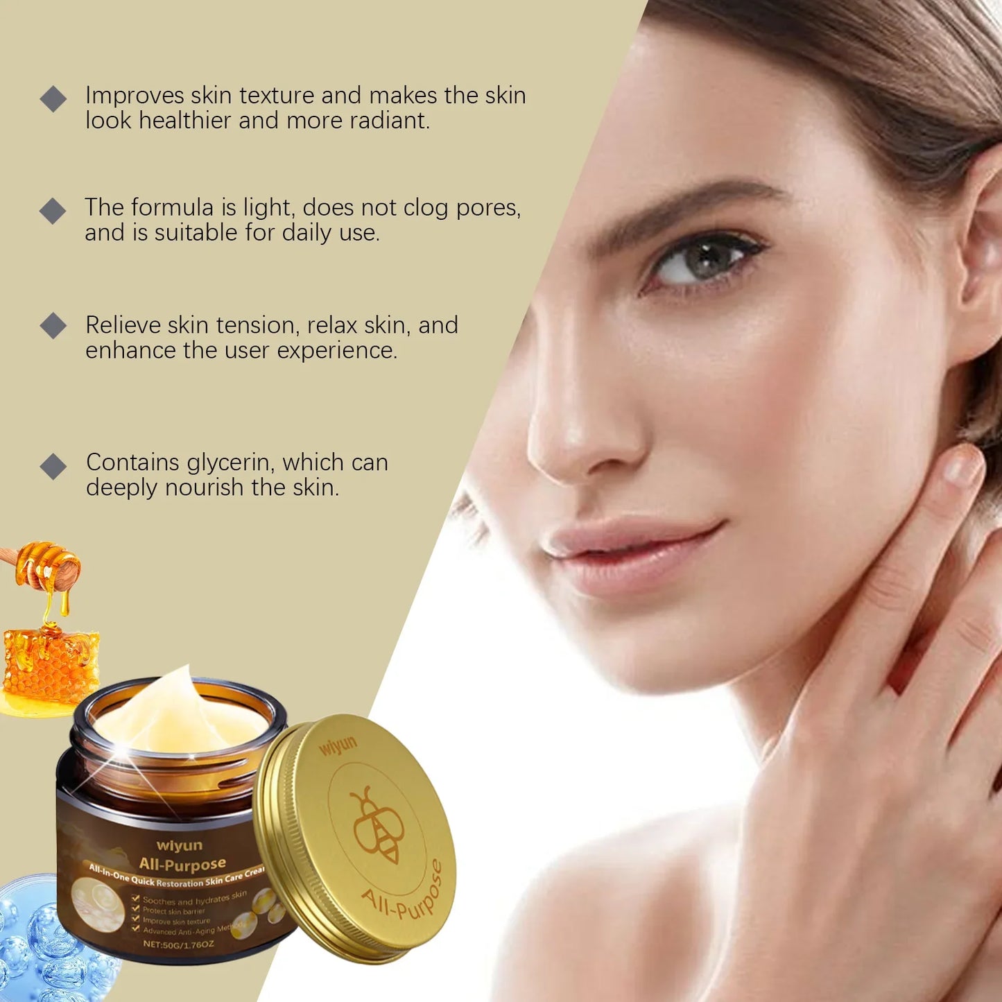 WIYUN Face Cream – Dark Spot, Firming & Nourishing 50g