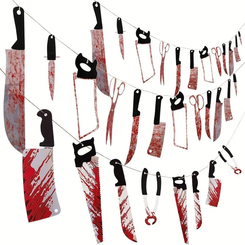 Bloody Halloween Banner Horror Hanging Decoration | 1–4 Set