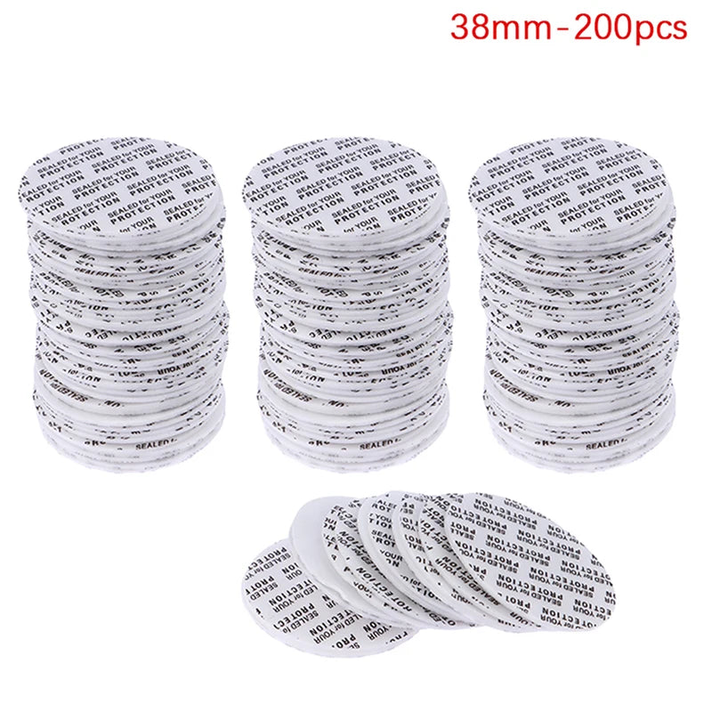 200Pcs Foam Pressure Sensitive Seal Liners for Jars & Bottles