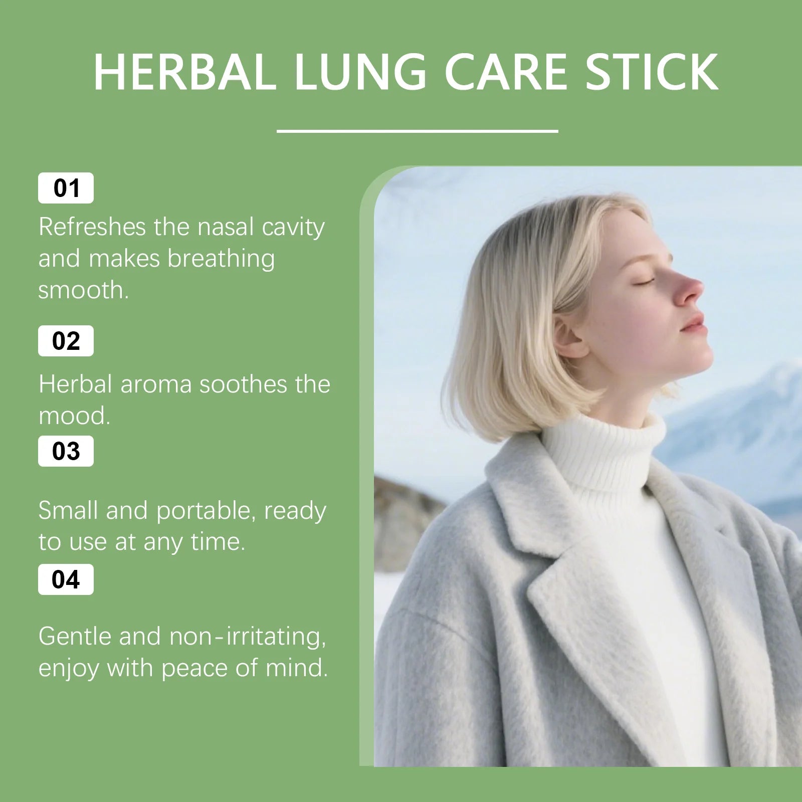 Herbal Diffuser Pen Lung Cleansing Improve Breathing Relieve Anxiety Stress Air Freshener Refresh Plant Serum Respiratory Stick Peaceful Pleasures Health and Wellness