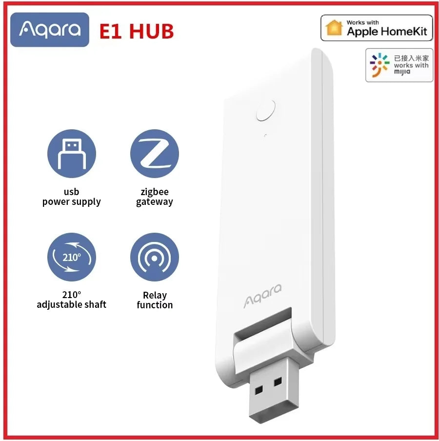 Aqara E1 Hub Gateway Zigbee 3.0 WiFi Relay Remote Control smart Home System Work with Xiaomi Mijia mihome HomeKit APP Peaceful Pleasures Health and Wellness