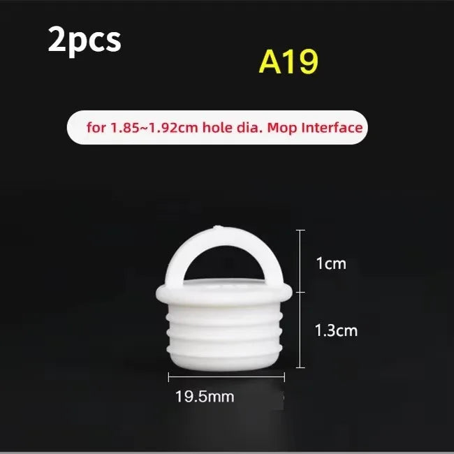 2-Pack Silicone Mop Bucket Drain Stopper – Round Scupper Plug