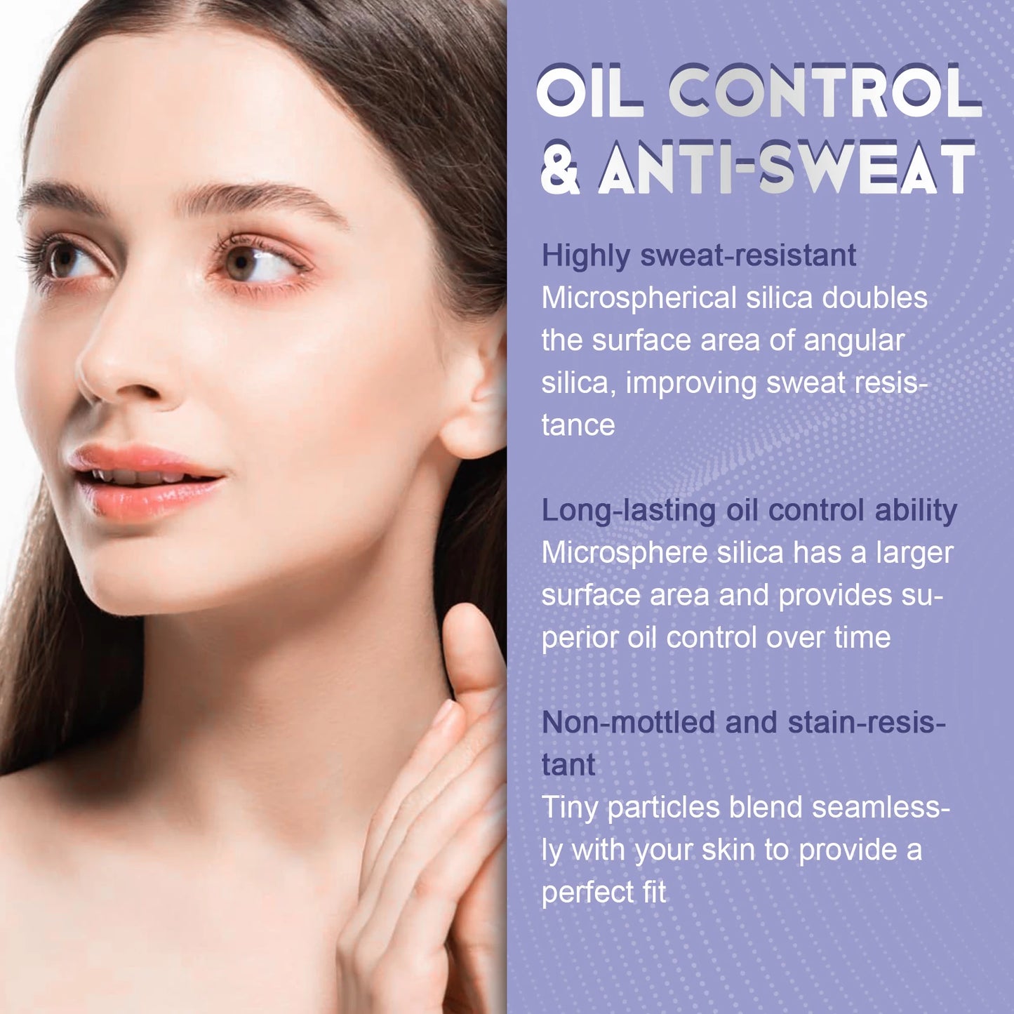 Lavender Matte Setting Powder – Oil Control & Waterproof, 10g