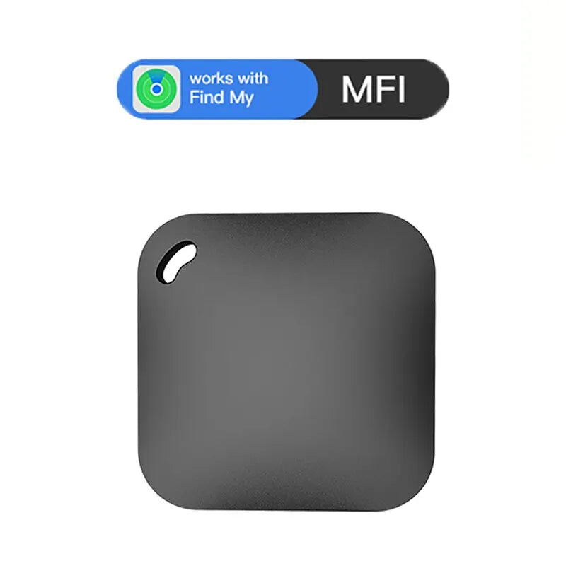 Smart Bluetooth GPS Tracker Work with Apple Find My APP ITag Anti Lost Reminder Device MFI Rated Locator Car Key Pet Kids Finder Peaceful Pleasures Health and Wellness black