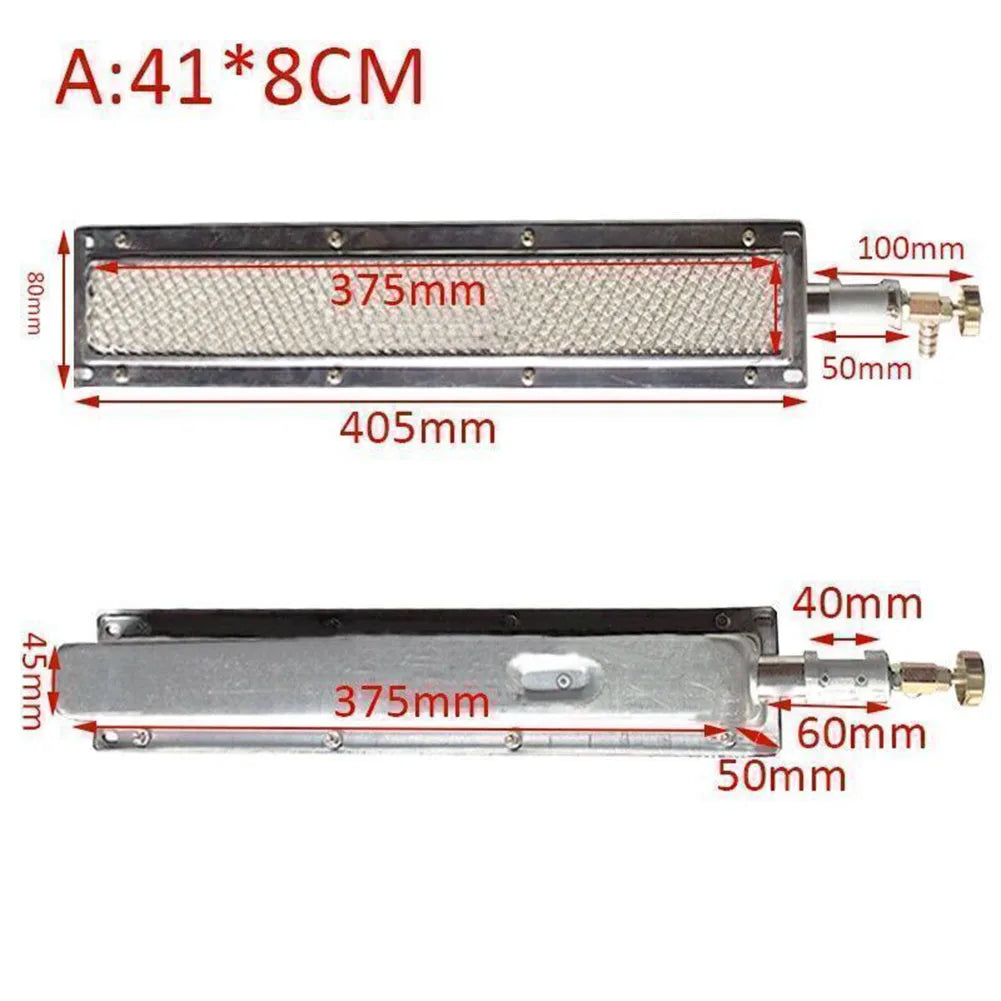 BBQ Gas Grill Infrared Side Burner Ceramic Heater Kitchen Barbecue