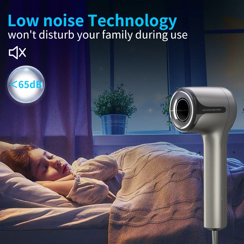 Customized Manufacturers High Speed Ionic 110000 Rpm Brushless Blower Hotel BLDC Motor Salon Professional Hair Dryer Peaceful Pleasures Health and Wellness